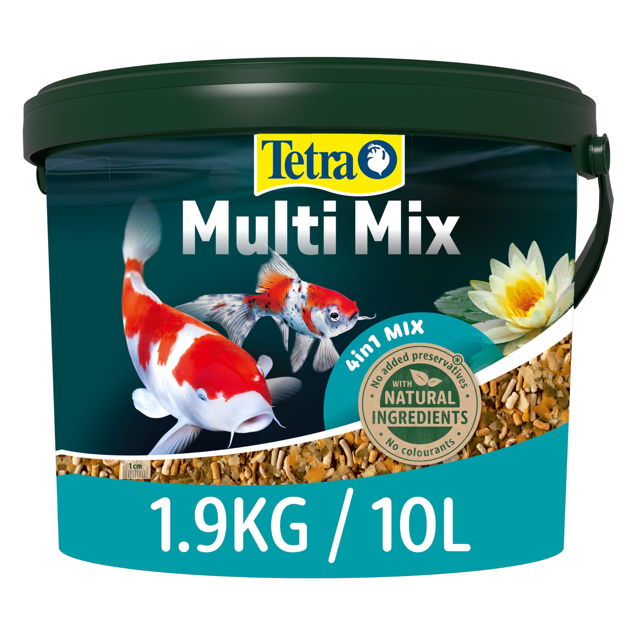 Tetra Multi Mix Pond Fish Food Variety 1.9kg - biologically balanced for mixed fish stock