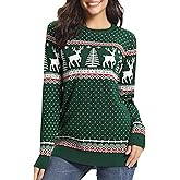 Totatuit Womens Oversized Sweaters Casual Long Sleeve Crewneck Striped Knit Pullover Tops Cute 2025 Fall Sweaters