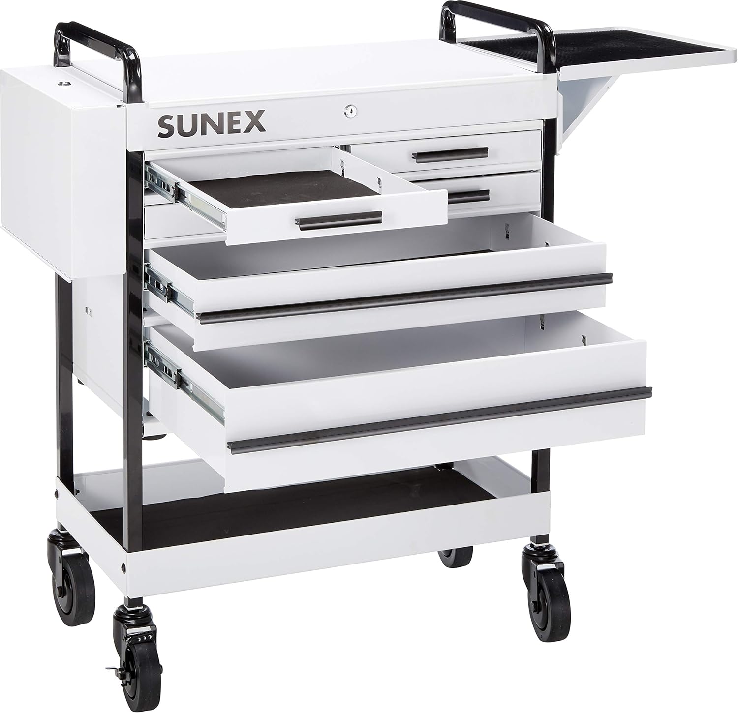 Amazon Com Sunex 8045wh Heavy Duty 5 Drawer Service Cart White