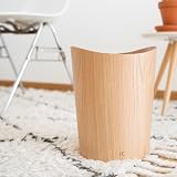 Kazai Real Wood Waste Paper Bin Börje 9L Oak Office Kids Bedroom view 2