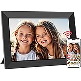 Frameo 10.1 Inch WiFi Digital Picture Frame, Smart Cloud Electronic Photo Frame with HD IPS Touch Screen Slideshow 32GB Memory Auto-Rotate Wall Mount, Share Photos/Videos from Phone by Frameo App