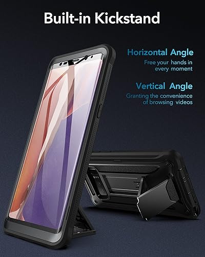 YOUMAKER Kickstand Case for Galaxy Note 8, Full Body with Built-in