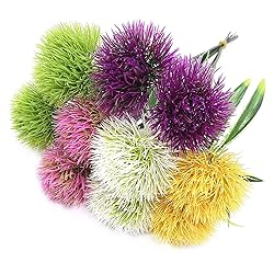 CATTREE Artificial Dandelion Flowers 5 Color x 2pcs