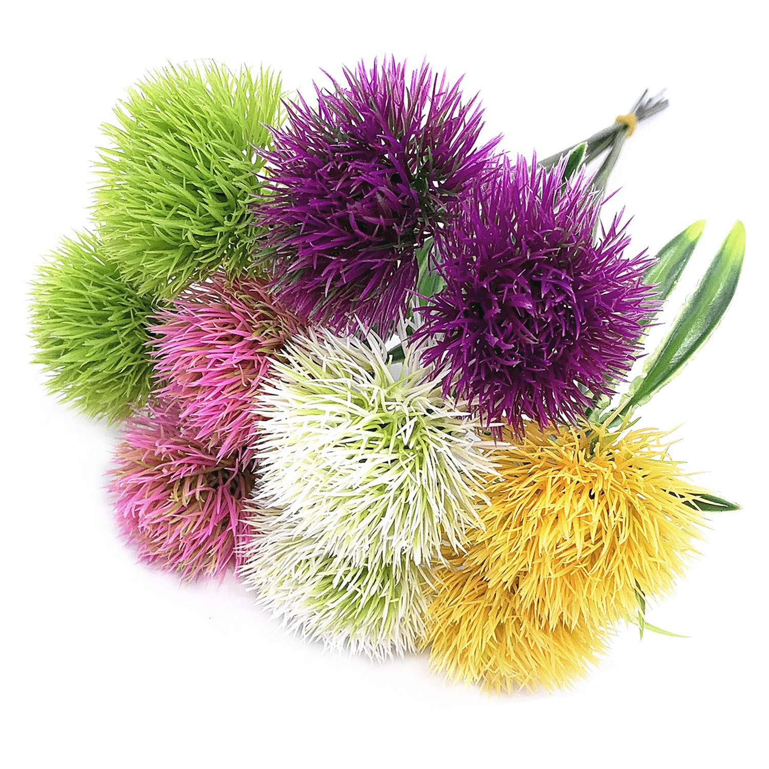 CATTREE Artificial Dandelion Flowers 5 Color x 2pcs