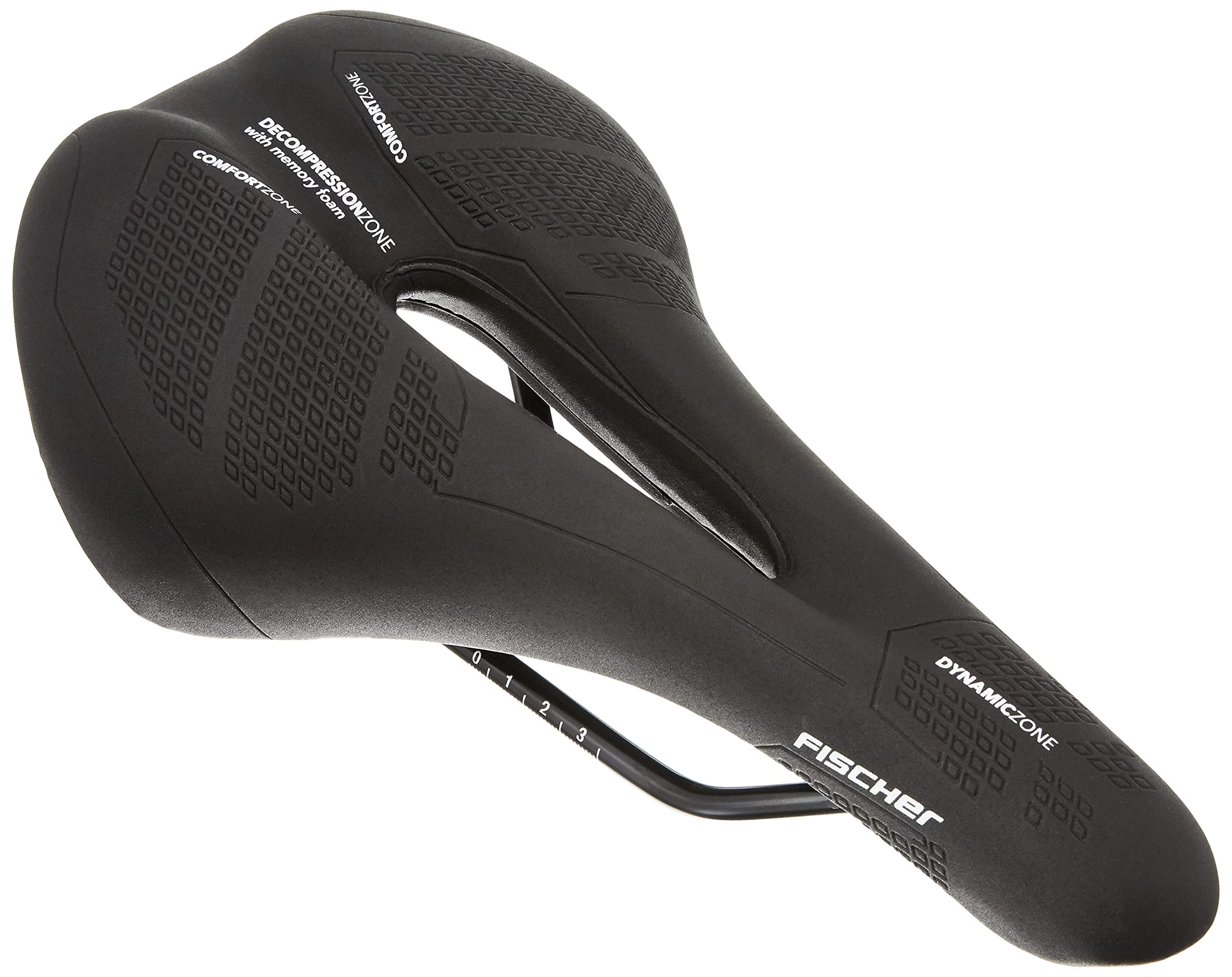 FISCHER R.e.Med MTB Memory Foam Bicycle Saddle for Mountain Bike, Ultralight, Extremely Comfortable, Black