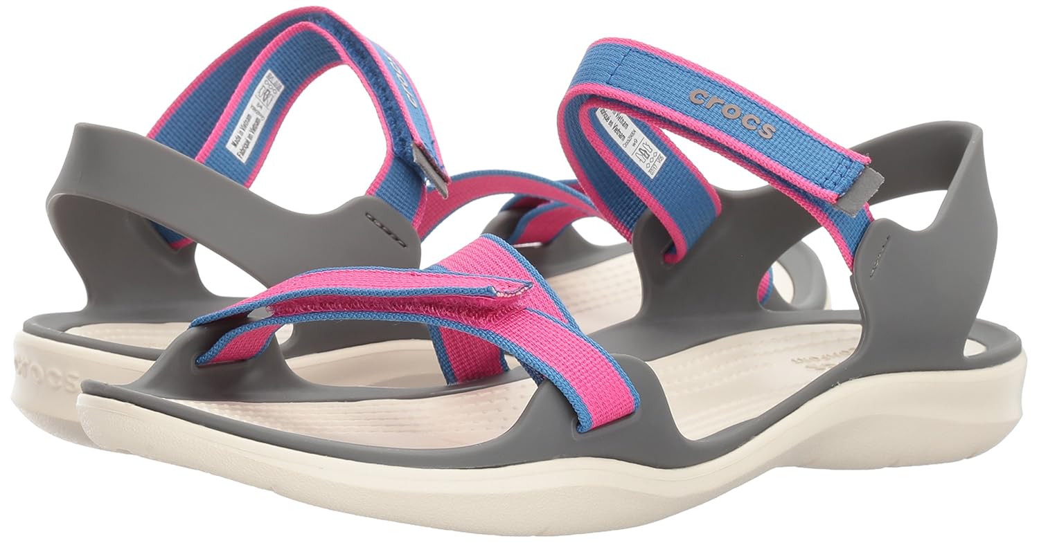 crocs women's swiftwater webbing w fashion sandals