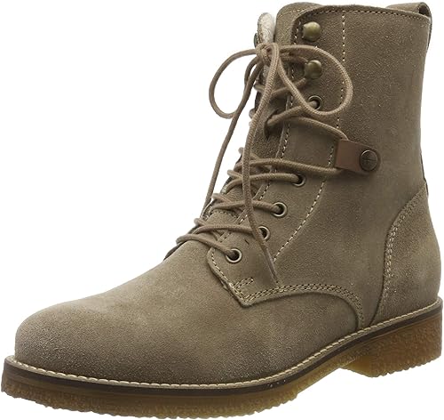 taupe combat boots