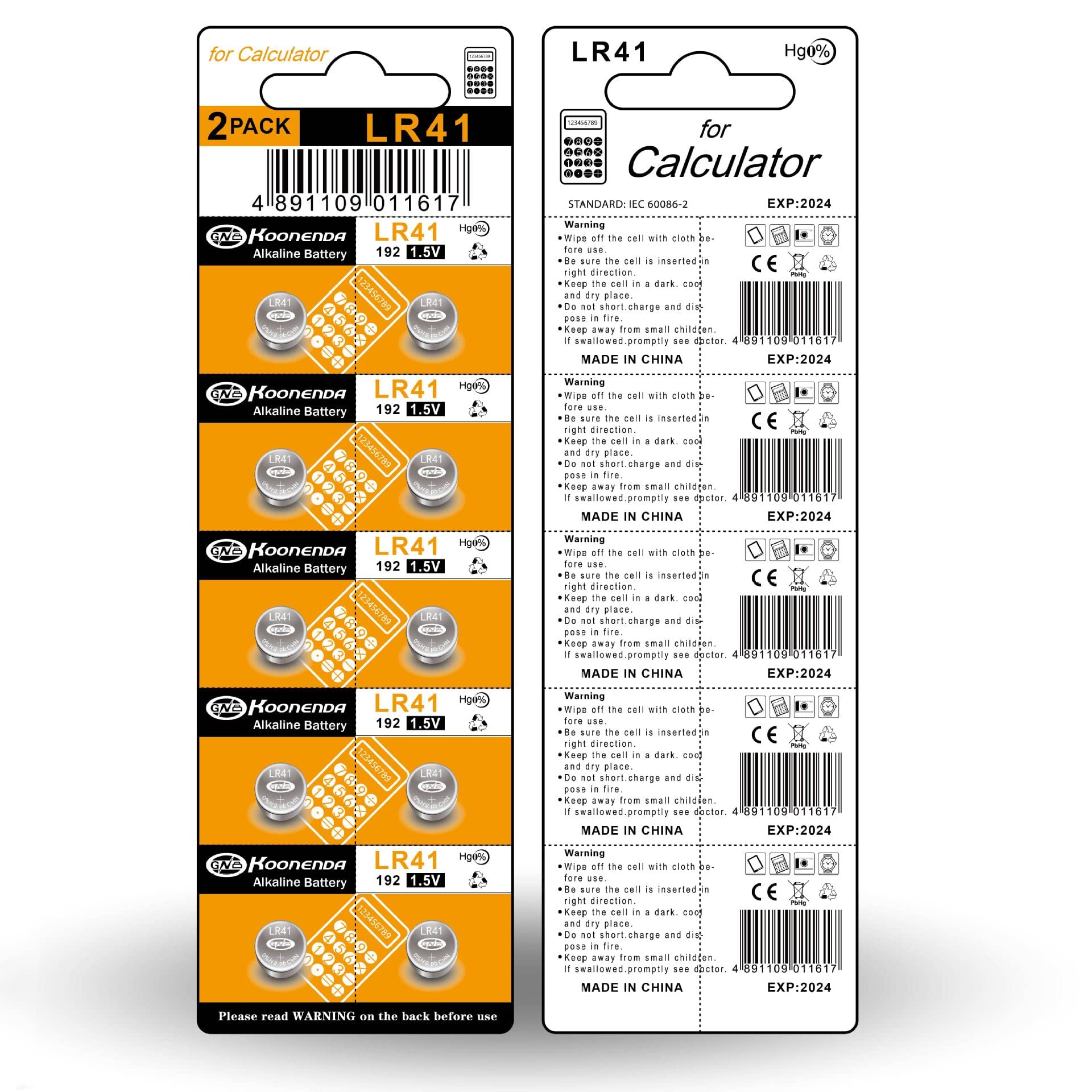 Watch Batteries 80PCS - AG0, AG1, AG3, AG4, AG5, AG7, AG10, AG13, 1.5V Alkaline LR41 LR44 Assorted Button Coin Cell Batteries