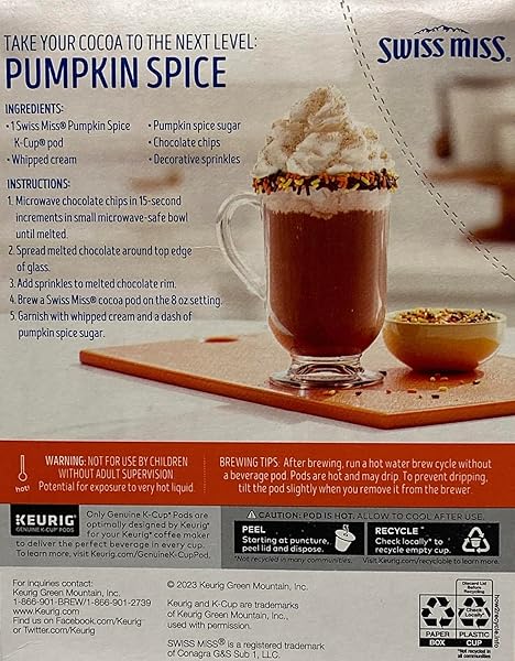 SWISS MISS® K-CUP PUMPKIN SPICE HOT COCOA