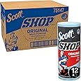 Scott Rags In A Box (75260), White, 200 Shop Towels / Box, 8 Boxes / Case