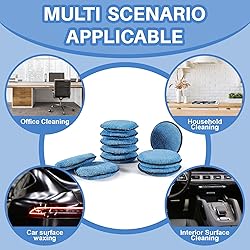 Sukh 12 Pack Microfiber Foam Car Wax Applicator Pad