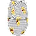 Disney Winnie The Pooh Single Ply Baby Swaddle Sack, Easy Wrap Infant Swaddling Blanket, Soft Comfort Swaddler/Hospital Swaddles for Newborns, Stripe