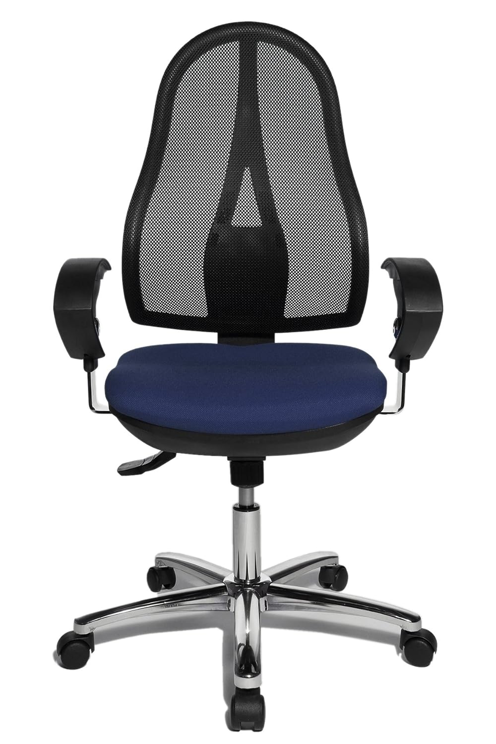 Topstar Swivel Chair, Multicoloured Blue/Black, 103x48x111 cm Amazon