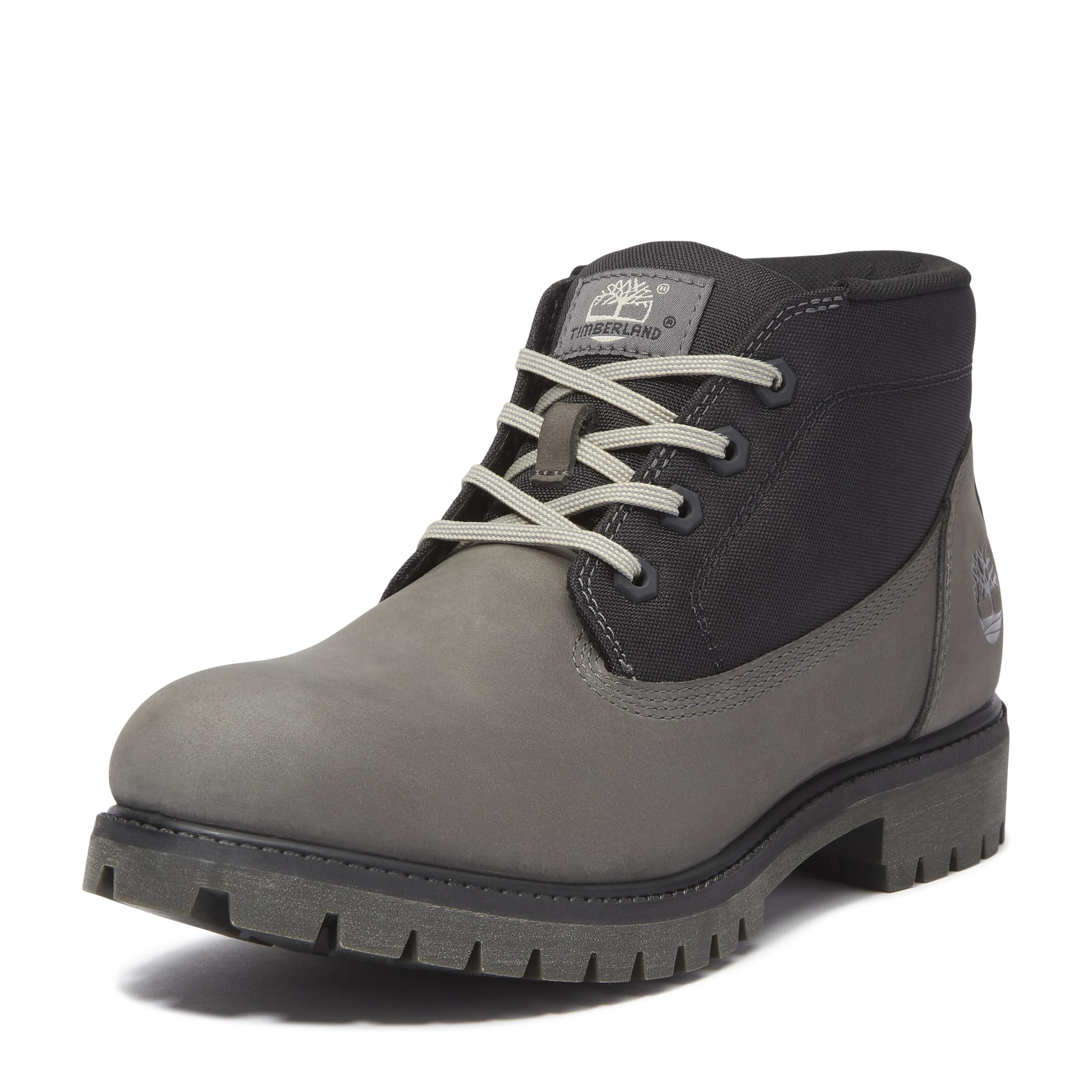 Timberland Men's Premium MID LACE UP CHUKKA BOOT, GREY, 7.5 Wide Image