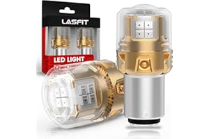 LASFIT 1157 LED Bulb Red Brake Light Tail Lights, Upgraded 500% Super Bright 2057 2357 7528 BAY15D LED Lamps with Projector Lens Replacement for Inner Taillights Stop Lights, 2pcs