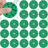 Sotiff 24 Pcs Green Turtle Fidget Spinners Bulk, Mini Fidget Toys for Kids | Green Turtle Shell Birthday Party Favors, Goodie Bags Stuffers, Party Games, Classroom Rewards Carnival Prizes