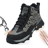 TAERDUN Steel Toe Work Boots for Men Safety Boots for Men with Slip Resistant, Comfortable Work Shoes for Construction, Industrial, and Outdoor Use,Botas DeTrabajo Para Hombre,T423 