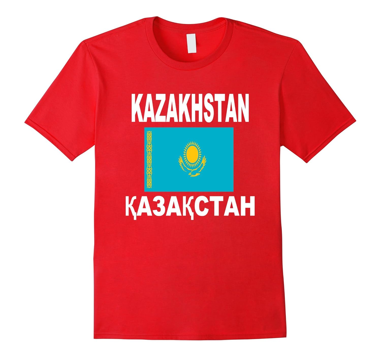 Kazakhstan Flag T-Shirt Fashion Kazakh Unisex Top Tee-ANZ