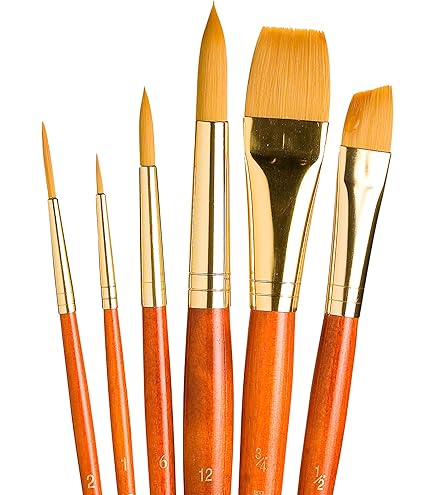 Princeton RealValue Brush Sets #9116 Golden Taklon, Set Of 4