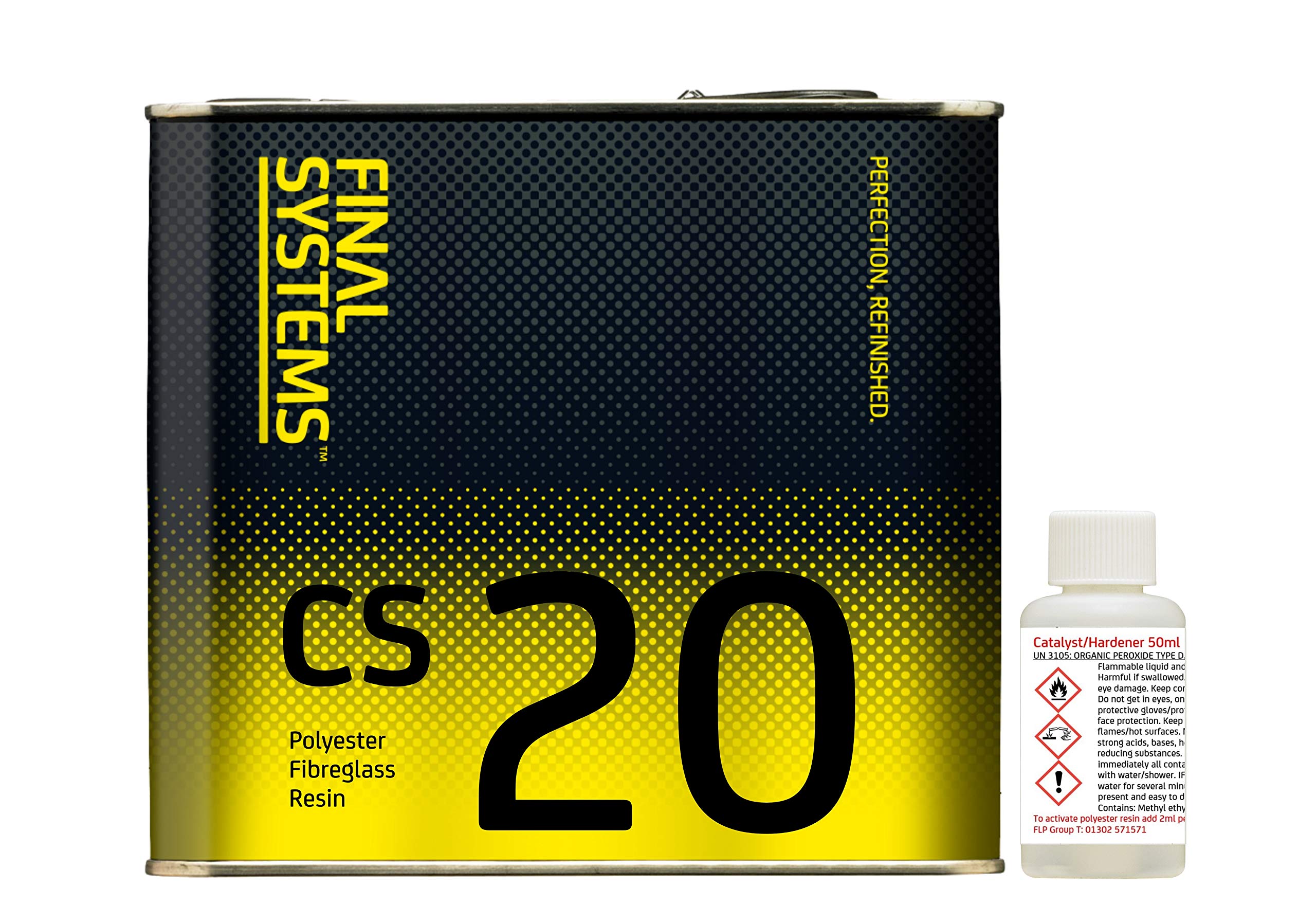 Final Systems FL3310/5K CS20 Polyester Fibreglass Resin and Catalyst 5.1L
