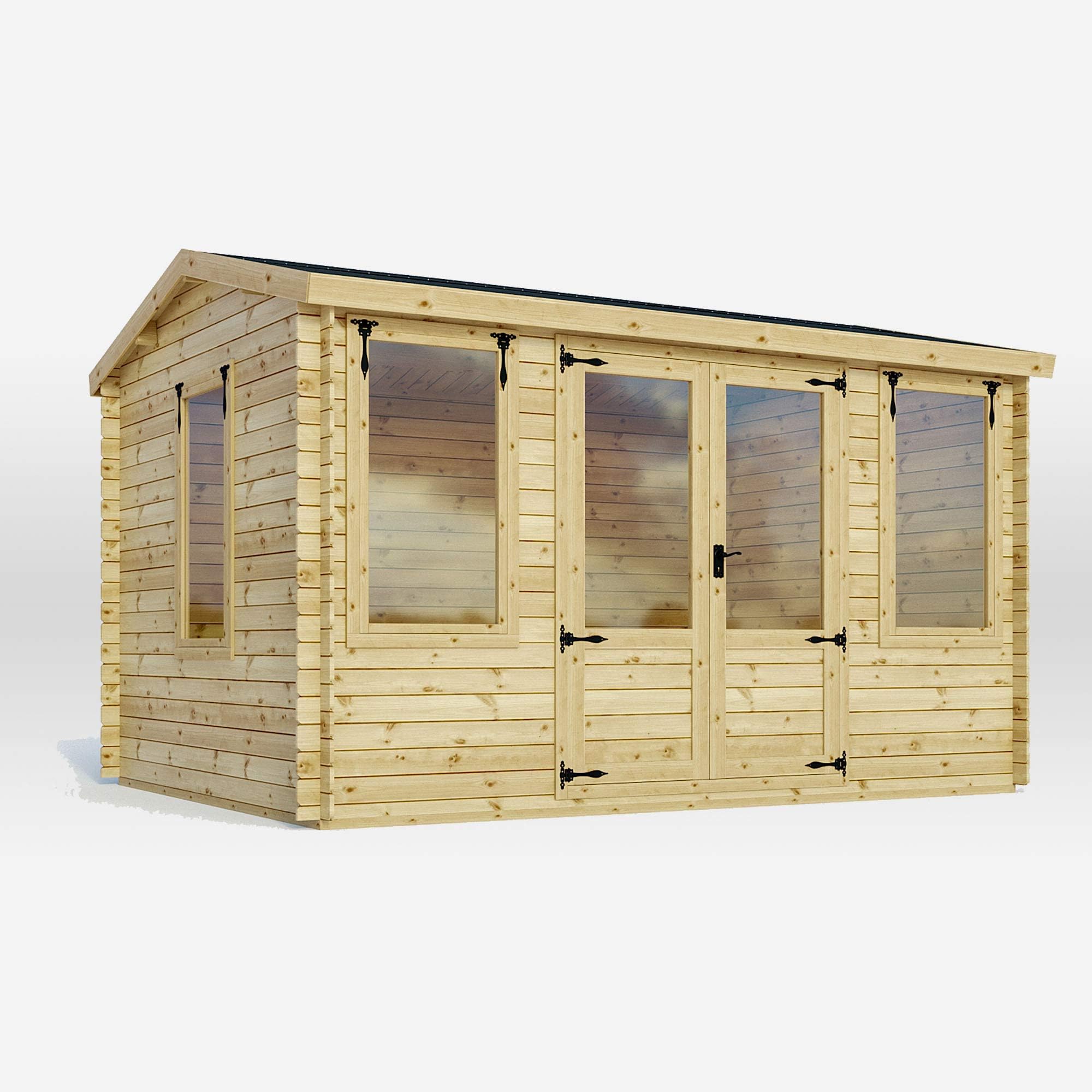 Waltons Log Cabin 4m x 3m Home Office, Studio, Summerhouse, Garden Room, 19mm (4x3 / 4 x 3)