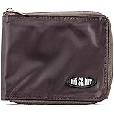 Big Skinny Men's Zippered Bi-Fold Slim Wallet, Holds Up to 25 Cards