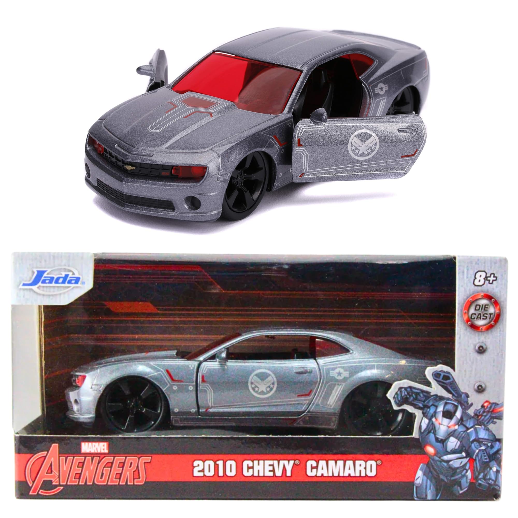 Marvel Avengers - War Machine 2010 Chevy Camaro - 1:32 Scale Diecast Model Car