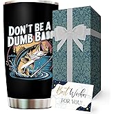Funny Fishing Gifts for Men, Dad - Best Cool Gifts for Fisherman, Fishing Lovers - Funny Dad Gift from Daughter, Son - Christmas, Fathers Day, Birthday Gift for Men - Fish Stuff Cup Tumbler 20oz