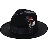 BABEYOND Fedora Hats Cap for Men Women Wide Brim Hat 1920s Gatsby Panama Costume Accessories
