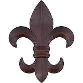 10" Metal Fleur De Lis Wall Plaque / Art with hanger - Rustic Creole Decor