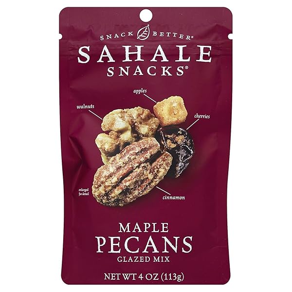 SAHALE SNACKS MAPLE PECANS, GLAZED MIX, 4 OZ