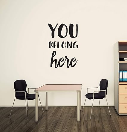 Vinyl Wall Art Decal You Belong Here Classroom Children Kids