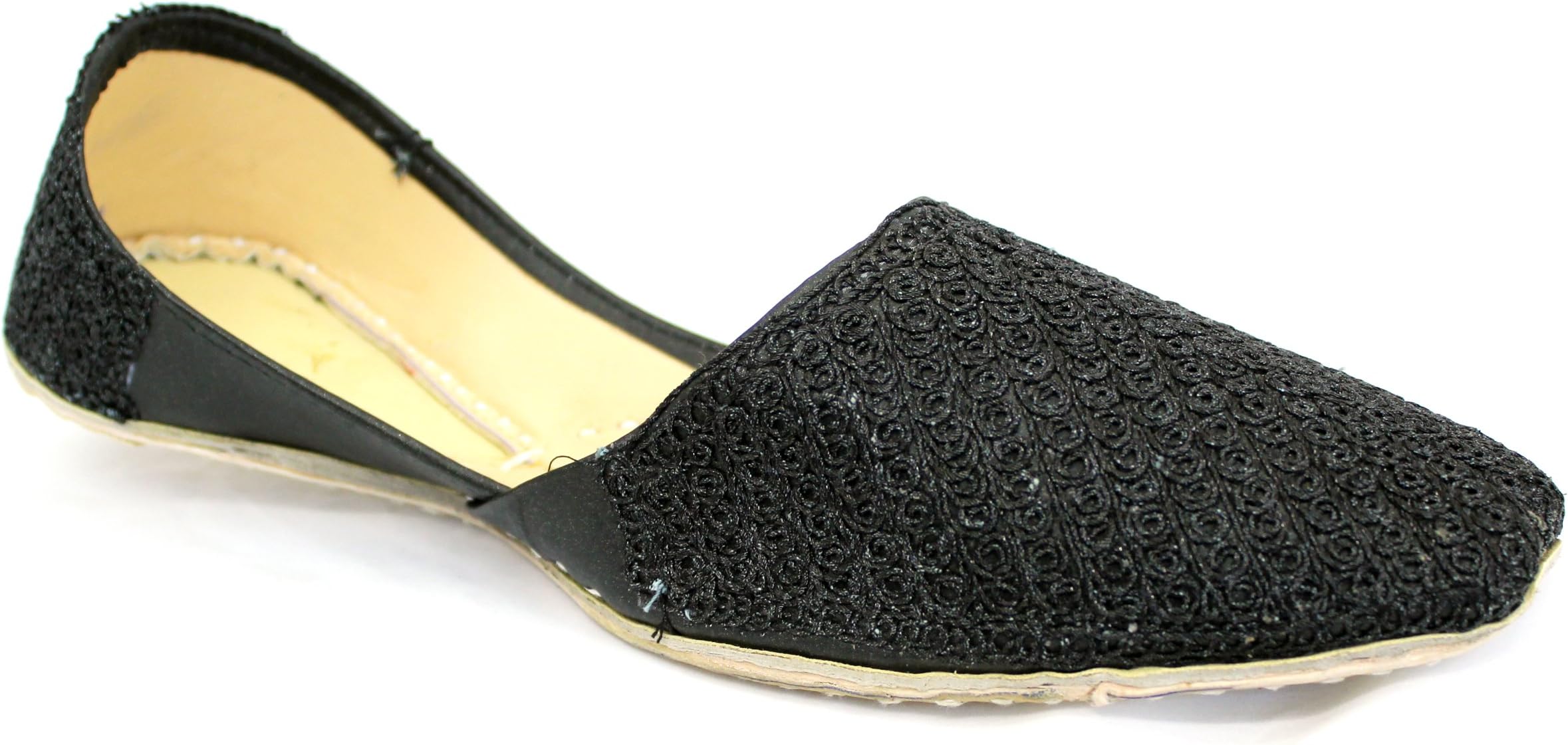 JANAN Men Tilla Embroidered Leather Slip On Wedding, Party, Indian Groom Khussa - jan-45