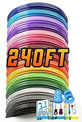 240ft 3D Pen Filament Refills 15 Colors, 1.75 mm