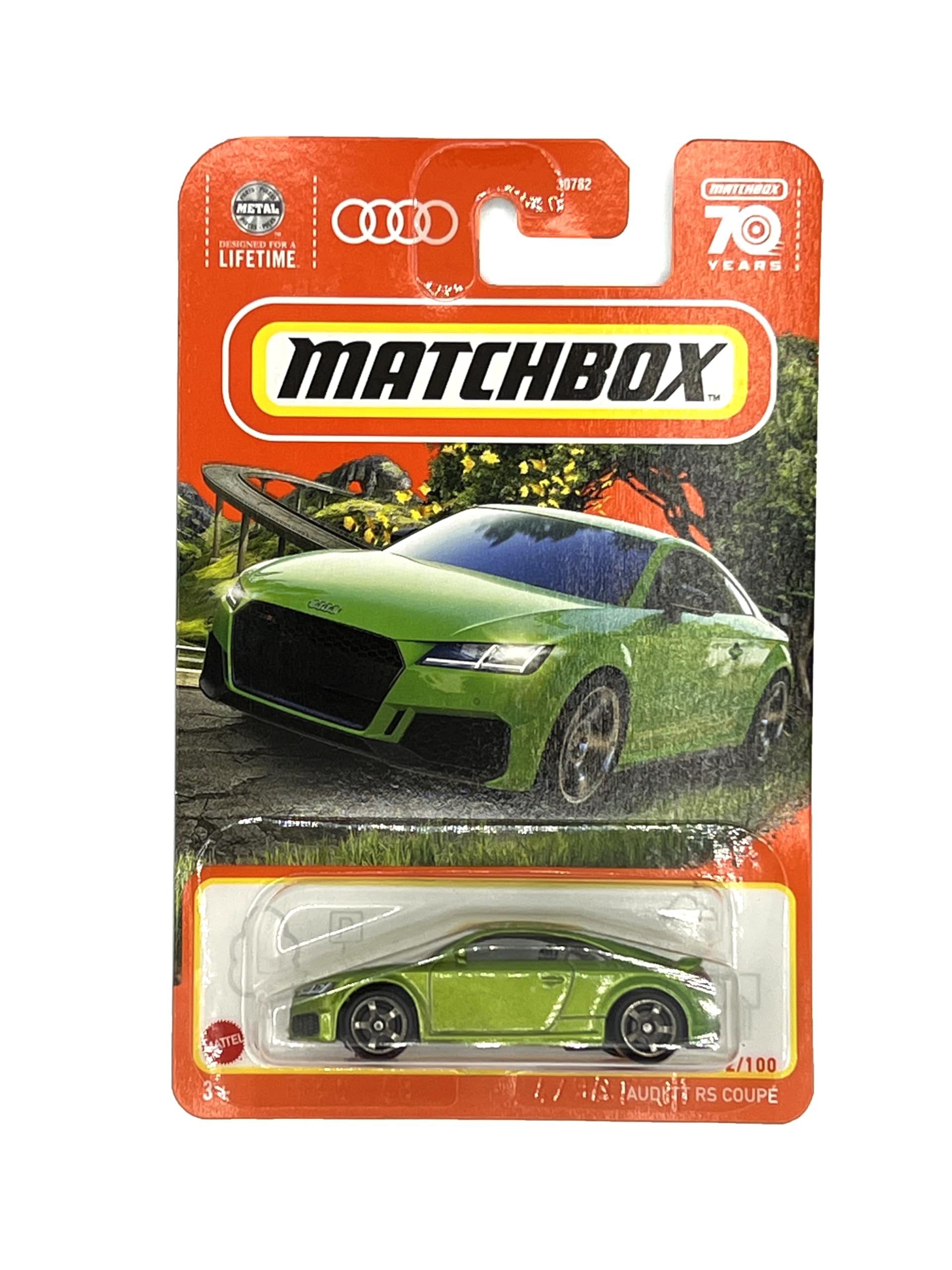 2023 Matchbox Audi TT RS Coupe Metallic Green 2/100 (Short Card) HLD10