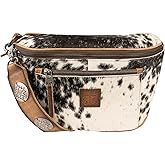 STS Ranchwear Womens Vaquero Sachi Cowhide/Tan Leather Sling Bag OS