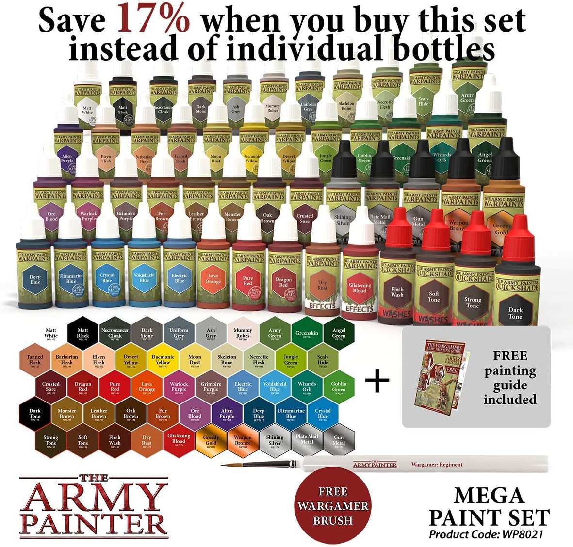 The Army Painter Kit de pintura en miniatura Mega Paint Set 3 para