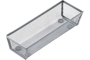 Honey-Can-Do KCH-02159 Steel Mesh Drawer Organizer, Silver