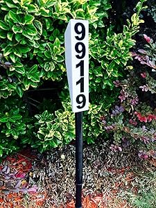 Solar Lighted Address Sign - Bright Custom House Plaque to help Emergency Vehicles and Visitors locate your home