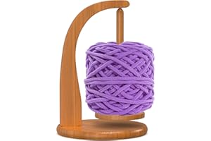 BARVA Yarn Holder with Magnetic Swing Mechanism for Crochet Yarn | Upgraded Game Changer Crochet Holder | Portable Knitting Accessories & Gadgets for Crafts