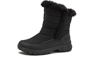 Lands' End Expedition Warmest Waterproof No Tie Kids Snow Boots for Boys and Girls - Insulated Winter Fleece Lined Snow Boots Size 11 to 7 Little and Big Kid Shoes
