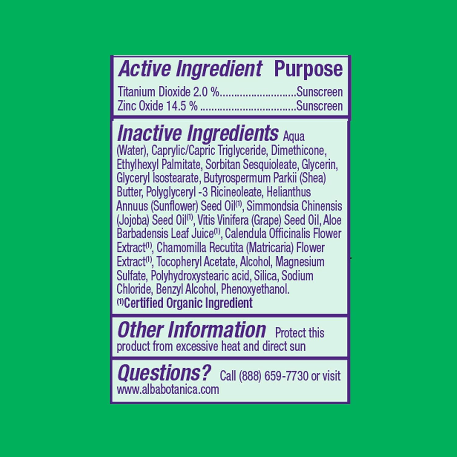 Alba Botanica Sunscreen Lotion, Sensitive Mineral, SPF 30, Fragrance Free, 4 Oz: Beauty