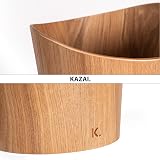 Kazai Real Wood 9L Waste Paper Bin Börje Ash Office Home view 4
