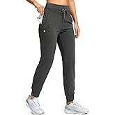 G Gradual Women's Fleece Lined Joggers 28"/30"/32" High Waisted Sweatpants Water Resistant Thermal Warm Pants Zipper Pockets