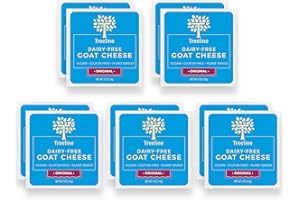 TREELINE TREENUT CHEESE Treeline Cheese - Dairy-Free Goat Cheese, Vegan Cashew Cheese Made with Plant-Based Ingredients (Original, 4 oz, 10-Pack)