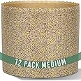 Geborilma Panettone Paper Mold Large - 12 Pack Panettone Mold 500g - 18 oz Ovensafe Paper Forms for Easter Cakes H 3.75 x W 5.25 in - Colomba Wrapper 9.5x13.5 cm