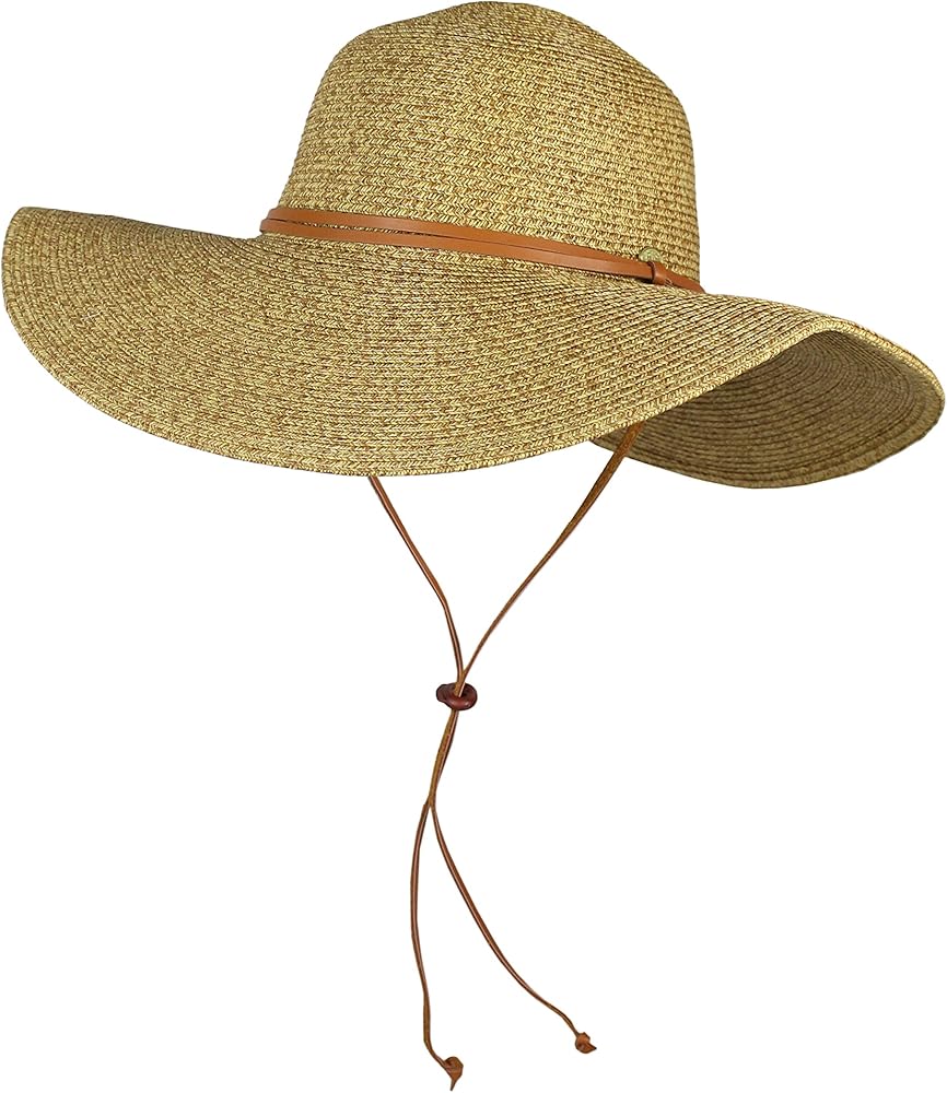 floppy sun hat with chin strap