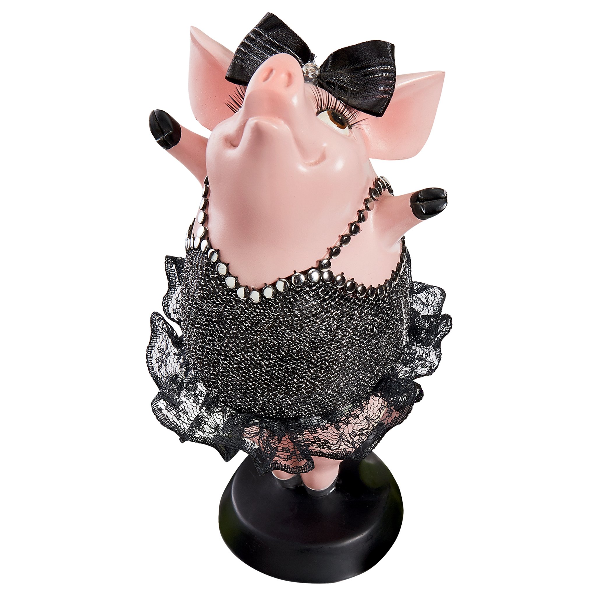 Design Toscano Hog Heaven Twinkle Toe Pig Statue, Multi/Color
