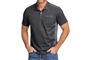 SWISSWELL Polo Shirts for Men with Pocket Short Sleeve Lightweight Performance Golf Shirt Mesh Summer Casual Shirt