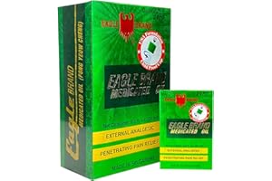 Eagle Brand Natural Medicated Oil, Includes 12 Individual 0.8oz. Bottles